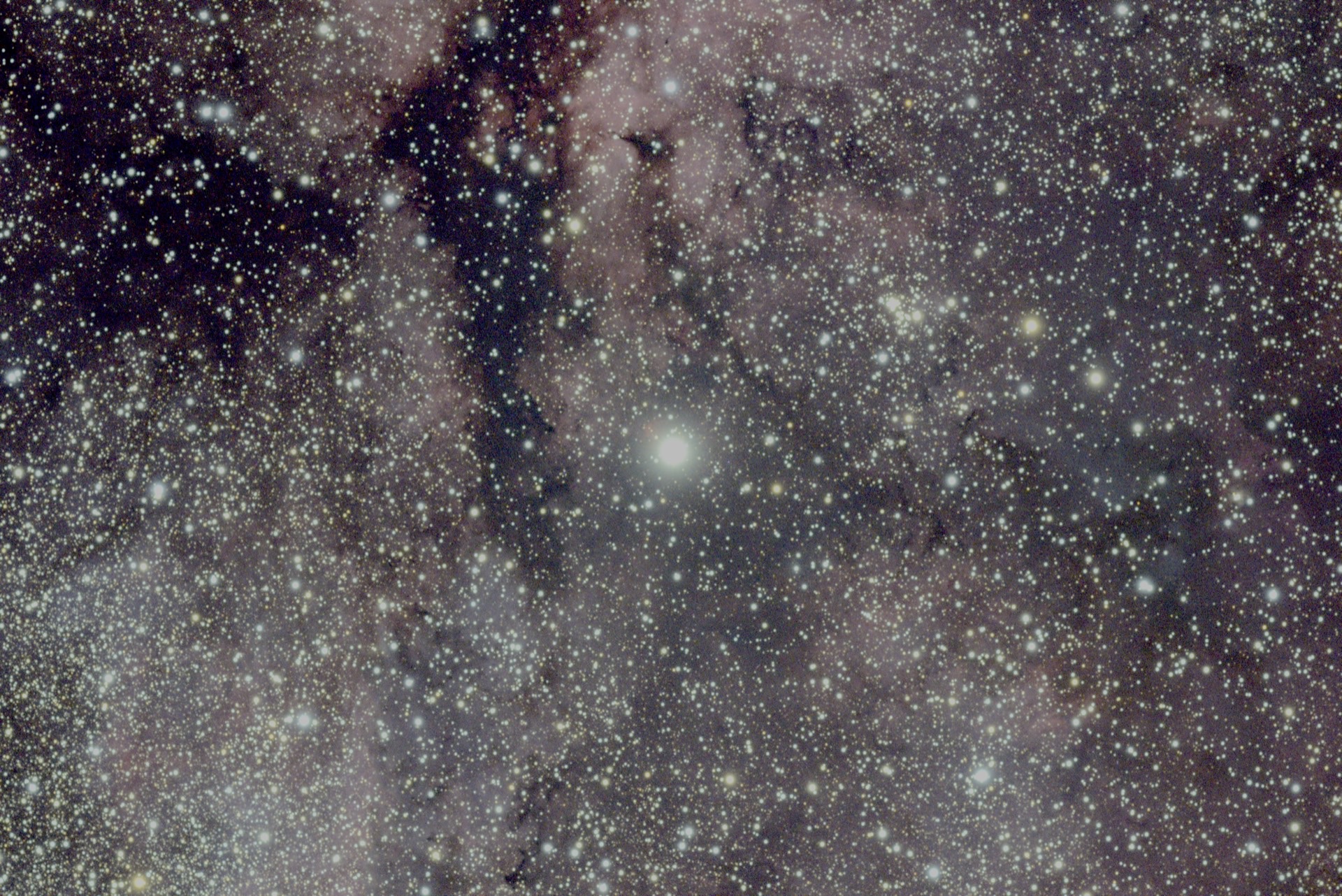The Gamma Cygni Nebula, clouds of hydrogen around a bright star.