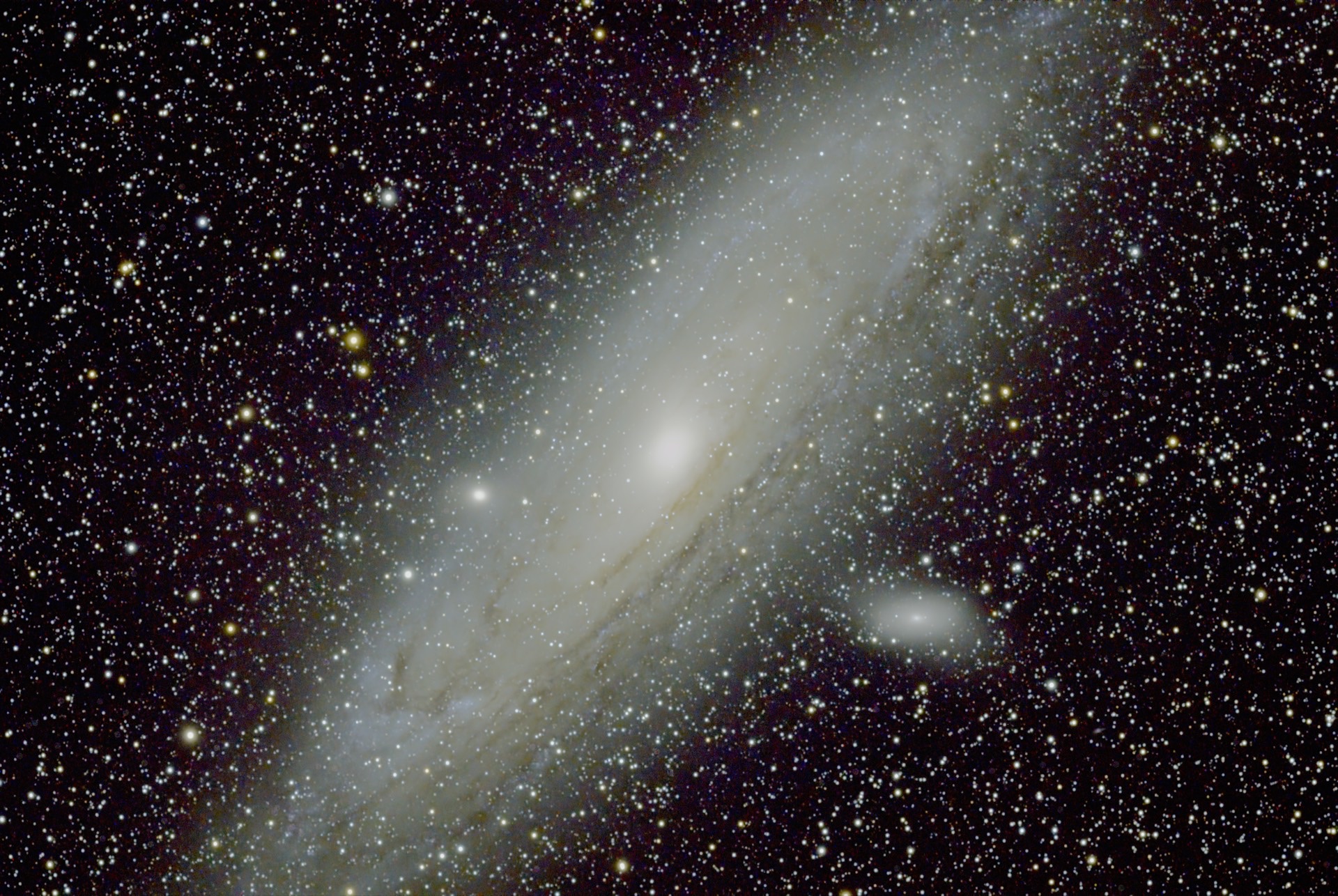 The Andromeda Galaxy from a ten-frame drizzle stack.